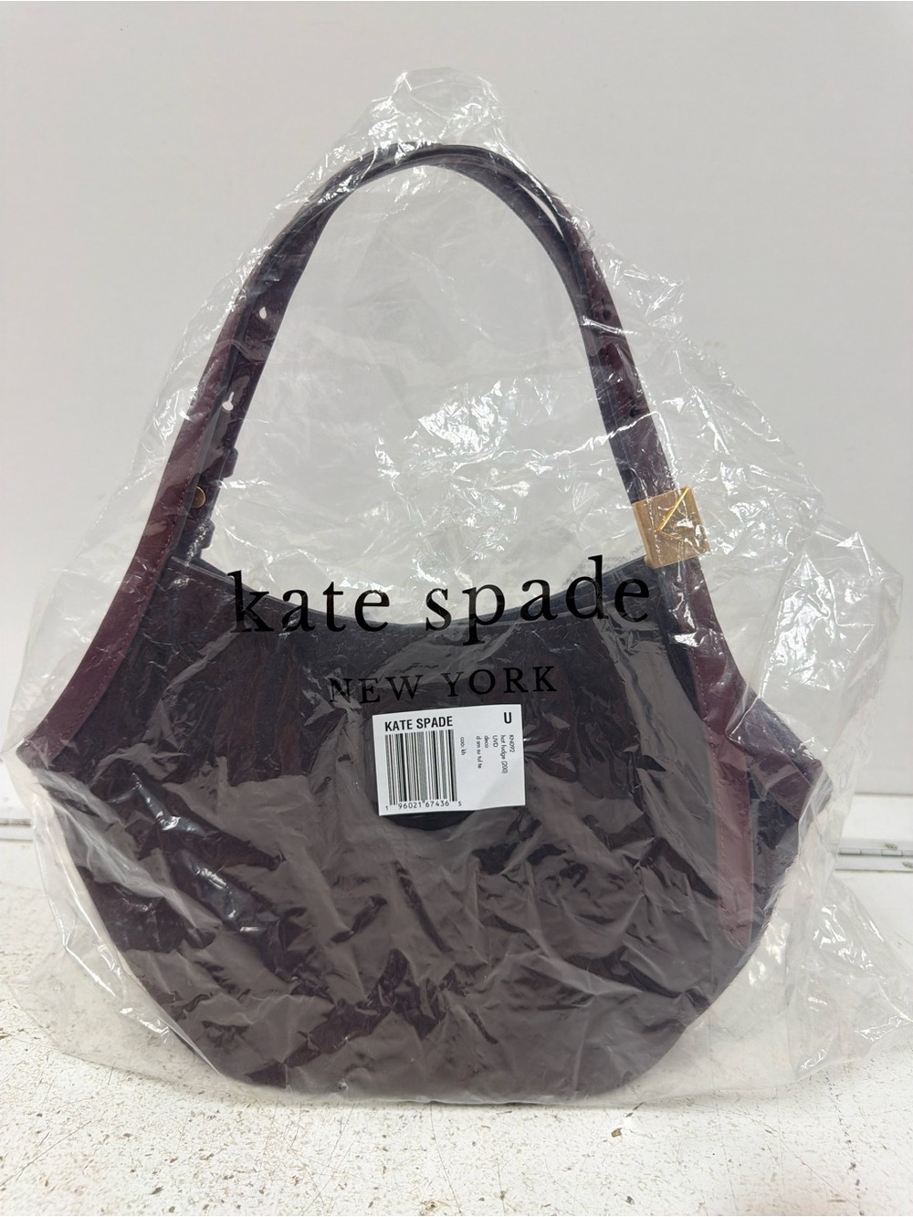 Kate Spade Deco Tulip Tote Bag- Hot Fudge NWOT